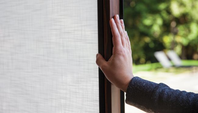 Centor blind for bifold doors